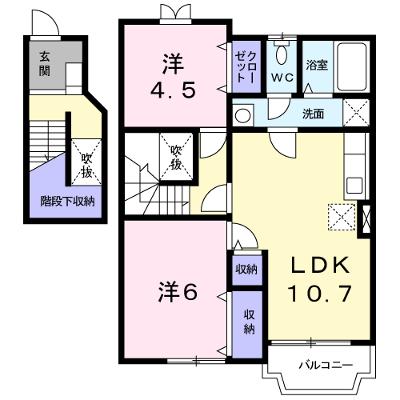 クラベールＤ 202【管理NO：1-012512202-02020】 ★家具家電は申し込み後に搬入しますの外観画像