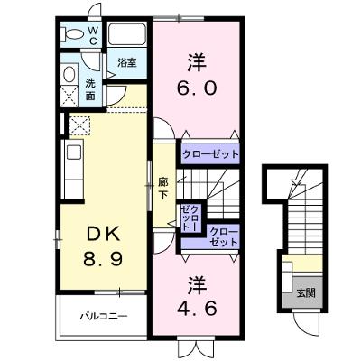 クラベールＢ 201【管理NO：1-012429602-02010】 ★家具家電は申し込み後に搬入しますの外観画像