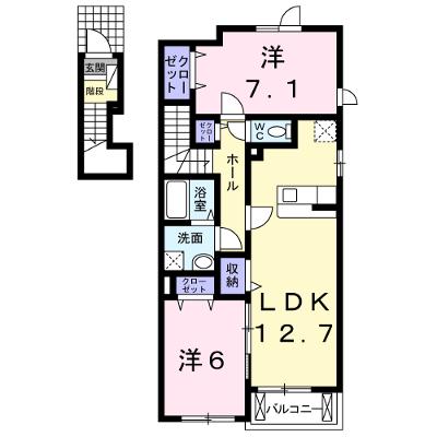 アスカ　Ｅ 201【管理NO：1-018302601-02010】 ★家具家電は申し込み後に搬入しますの外観画像