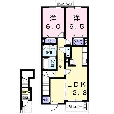 サンディーアＡ 202【管理NO：1-018146201-02020】 ★家具家電は申し込み後に搬入しますの外観画像
