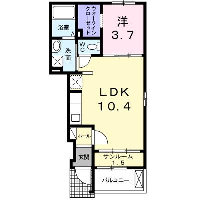 ドルフ・レーベン　Ⅰ 103【管理NO：1-019265601-01030】の外観画像