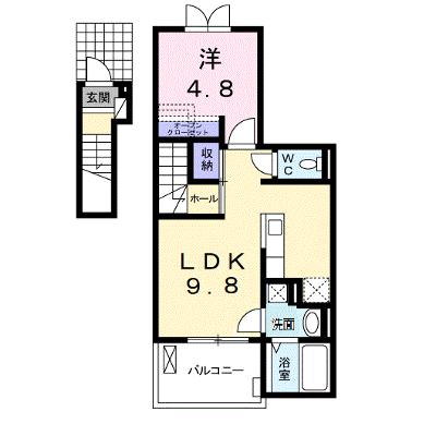 エクセル 206【管理NO：1-018675801-02050】 ★家具家電は申し込み後に搬入しますの外観画像