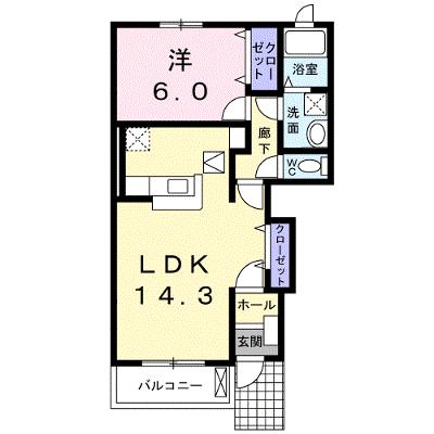 アン・ボヌールＡ 102【管理NO：1-018179201-01020】 ★家具家電は申し込み後に搬入しますの外観画像
