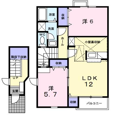 ラフィネプリズ　Ｂ 201【管理NO：1-010757402-02010】 ★家具家電は申し込み後に搬入します 2026年09月中旬入居可能の外観画像