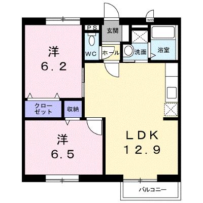 シャンペトレⅡ 202【管理NO：1-009353402-02020】 ★家具家電は申し込み後に搬入しますの外観画像