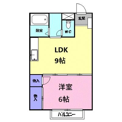 エリール千野根 202【管理NO：1-005227701-02020】 ★家具家電は申し込み後に搬入しますの外観画像