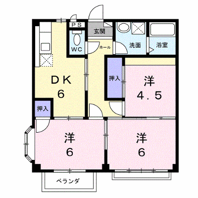 オーキッドハイツ 206【管理NO：1-004869301-02050】 ★家具家電は申し込み後に搬入します 2026年08月上旬入居可能の外観画像