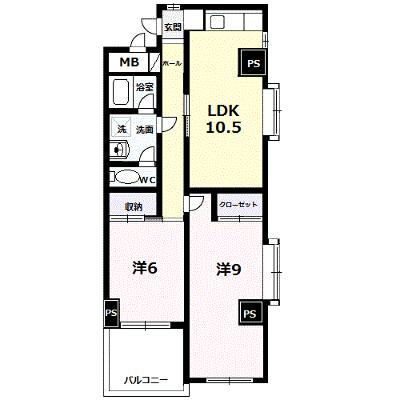 双葉ハイム一条 201【管理NO：1-004694001-02010】 ★家具家電は申し込み後に搬入しますの外観画像