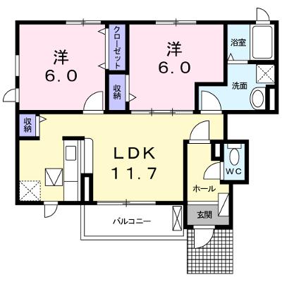 ラ・フランセ５ 101【管理NO：1-018936101-01010】 ★家具家電は申し込み後に搬入します★ ★2026年09月下旬入居可能★の外観画像