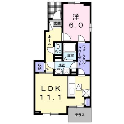 ビオーラ松山Ａ 101【管理NO：1-020103301-01010】 ★家具家電は申し込み後に搬入しますの外観画像