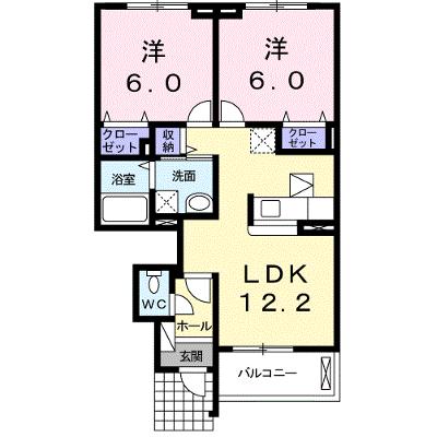 ベルデ　ブリッサⅠ 102【管理NO：1-018308801-01020】 ★家具家電は申し込み後に搬入しますの外観画像