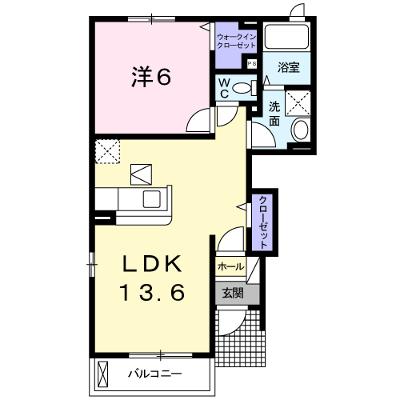 カーサ・プラシードＢ 101【管理NO：1-017349202-01010】 ★家具家電は申し込み後に搬入しますの外観画像