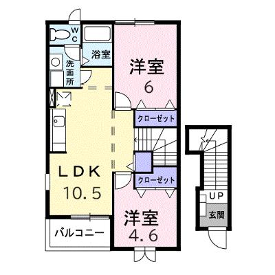 サンクレストⅡ 201【管理NO：1-012404501-02010】 ★家具家電は申し込み後に搬入しますの外観画像