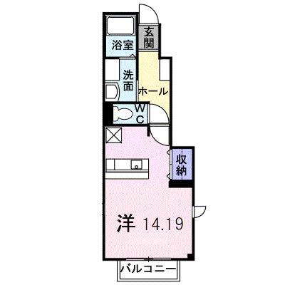 フローラルハイツⅢ 101【管理NO：1-012086701-01010】 ★家具家電は申し込み後に搬入しますの外観画像