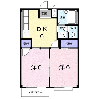 フランボワーズＨ 202【管理NO：1-002889502-02020】 ★家具家電は申し込み後に搬入しますの外観画像