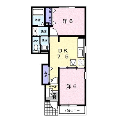 ラフレシールＡ 103【管理NO：1-013836501-01030】 ★家具家電は申し込み後に搬入しますの外観画像