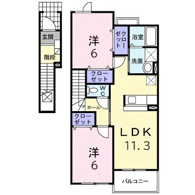 アルシオネ・クレメント 202【管理NO：1-013426101-02020】 ★家具家電は申し込み後に搬入しますの外観画像