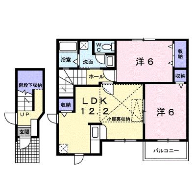 サニーハウス　Ⅲ 201【管理NO：1-010185601-02010】 ★家具家電は申し込み後に搬入しますの外観画像