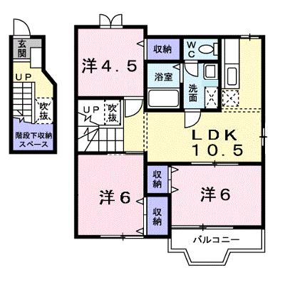 スマイルビーム 201【管理NO：1-009562401-02010】 ★家具家電は申し込み後に搬入します 2026年08月上旬入居可能の外観画像