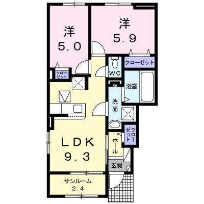 ブリーズ　Ｒ 101【管理NO：1-024555401-01010】 ★家具家電は申し込み後に搬入しますの外観画像