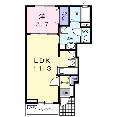 ミューズＢ 102【管理NO：1-017745802-01020】 ★家具家電は申し込み後に搬入しますの外観画像