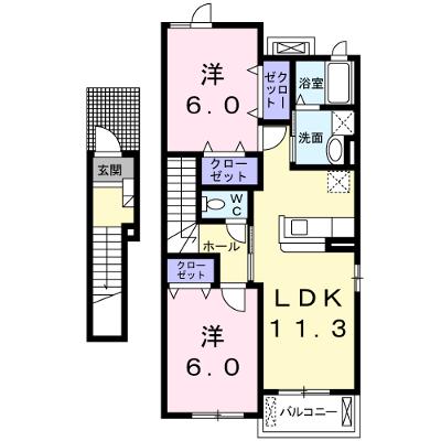 シイナハイツⅡ 201【管理NO：1-014057901-02010】 ★家具家電は申し込み後に搬入します★ ★2026年09月下旬入居可能★の外観画像