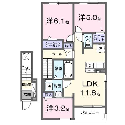 グランデ・ヴェリタ 205【管理NO：1-028695101-02050】 ★家具家電は申し込み後に搬入します 2026年09月上旬入居可能の外観画像