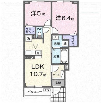 アルソラーレⅠ 102【管理NO：1-028686201-01020】 ★家具家電は申し込み後に搬入します 2026年08月上旬入居可能の外観画像