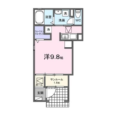サツキＡ 101【管理NO：1-028243601-01010】 ★家具家電は申し込み後に搬入します★の外観画像