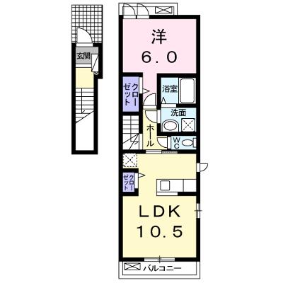 ヴィータ　セレーナＢ 201【管理NO：1-019954102-02010】 ★家具家電は申し込み後に搬入しますの外観画像