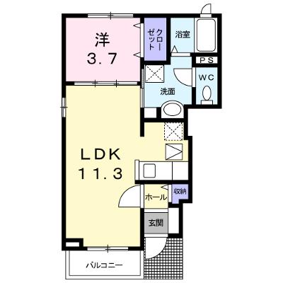 ヴィヴィッド・アヴェニ－ルⅡ 101【管理NO：1-017740901-01010】 ★家具家電は申し込み後に搬入しますの外観画像