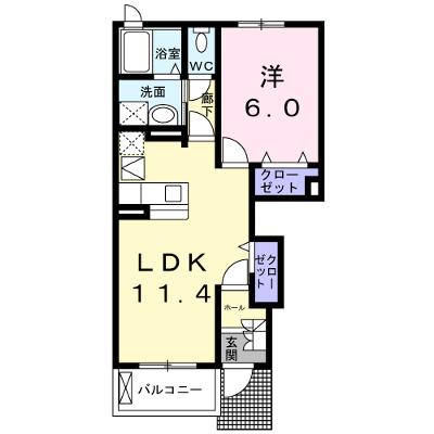 エバーグリーンＡ 103【管理NO：1-014276901-01030】 ★家具家電は申し込み後に搬入しますの外観画像