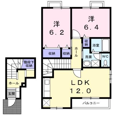 ラフレシールＤ 202【管理NO：1-012917804-02020】 ★家具家電は申し込み後に搬入します 2026年08月上旬入居可能の外観画像