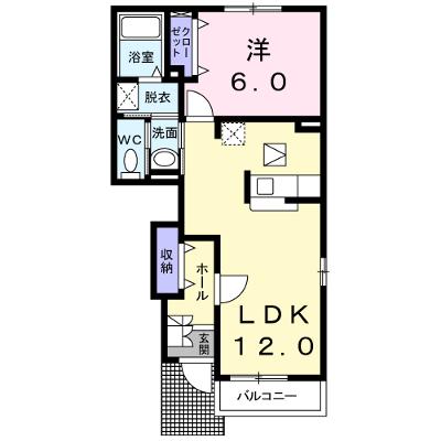 ルミエールＦ　Ａ 102【管理NO：1-012901101-01020】 ★家具家電は申し込み後に搬入しますの外観画像