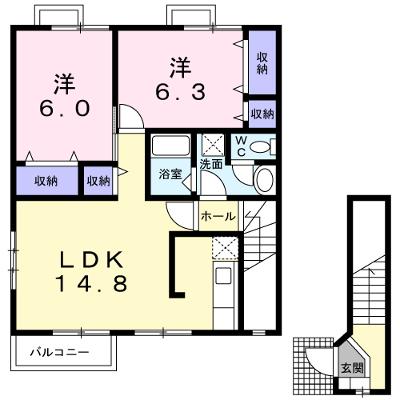 カメリアＡ 201【管理NO：1-012715601-02010】 ★家具家電は申し込み後に搬入します 2026年07月下旬入居可能の外観画像