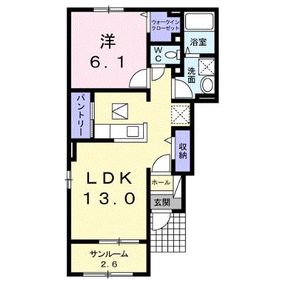 コレットＢ 101【管理NO：1-021714502-01010】 ★家具家電は申し込み後に搬入しますの外観画像