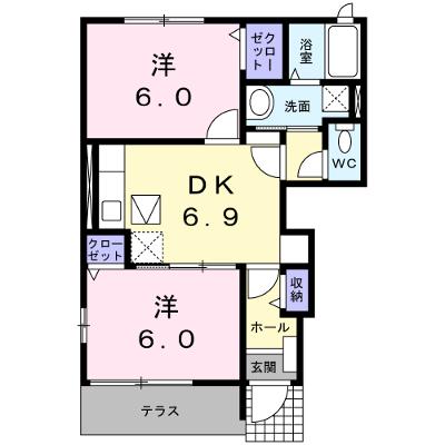 ティーハーベストＡ 101【管理NO：1-012764301-01010】の外観画像
