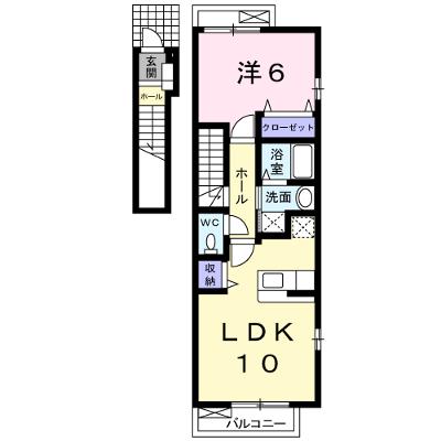 ドリームⅡキムラ 201【管理NO：1-012602901-02010】 ★家具家電は申し込み後に搬入します★の外観画像
