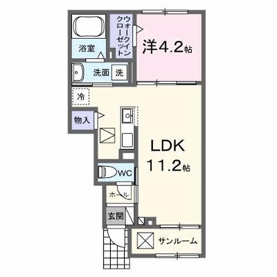 フォレスタ・フィオーレ 102【管理NO：1-028438402-01020】 ★家具家電は申し込み後に搬入します 2026年09月上旬入居可能の外観画像