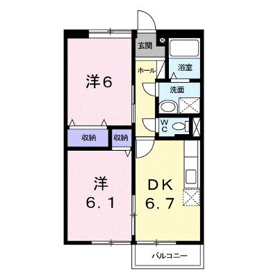 ルミエール小島Ａ 203【管理NO：1-007535801-02030】 ★家具家電は申し込み後に搬入しますの外観画像