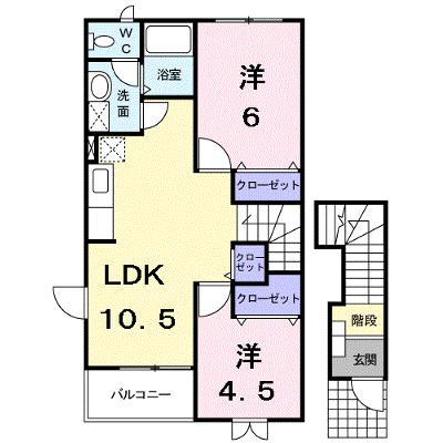 ドミールＫ　Ｂ 201【管理NO：1-011444302-02010】 ★家具家電は申し込み後に搬入しますの外観画像