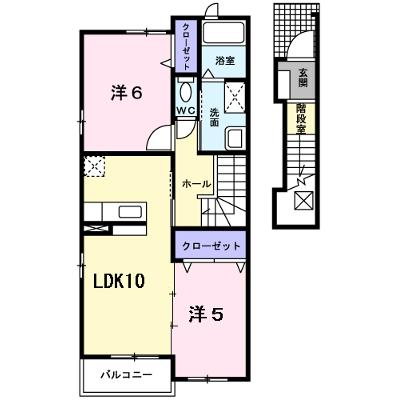 サルビア 203【管理NO：1-016897801-02030】 ★家具家電は申し込み後に搬入します 2026年07月中旬入居可能の外観画像