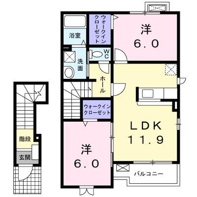 フラットエイト 204【管理NO：1-015714501-02040】 ★家具家電は申し込み後に搬入しますの外観画像