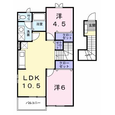 プリムローズＢ 204【管理NO：1-012150902-02040】 ★家具家電は申し込み後に搬入しますの外観画像
