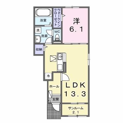 ハーモニー　カーサ 102【管理NO：1-027438501-01020】 ★家具家電は申し込み後に搬入します★の外観画像