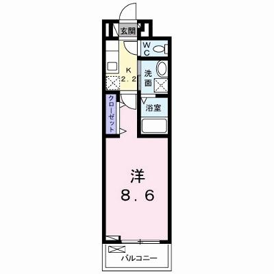 メゾン　ＴＯＺＥＮ 302【管理NO：1-026908701-03020】 ★家具家電は申し込み後に搬入します★の外観画像