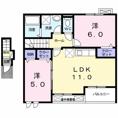 エレナメゾンＢ 202【管理NO：1-018057902-02020】 ★家具家電は申し込み後に搬入します 2026年07月下旬入居可能の外観画像