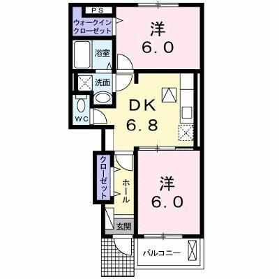 アルデンヌＡ 103【管理NO：1-015593401-01030】 ★家具家電は申し込み後に搬入します 2026年08月中旬入居可能の外観画像