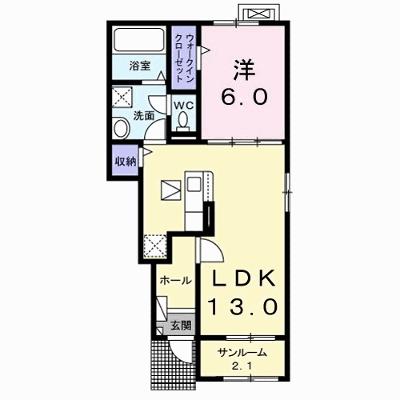 ラーソ　ミラグロ　Ⅰ 104【管理NO：1-026912301-01040】 ★家具家電は申し込み後に搬入しますの外観画像
