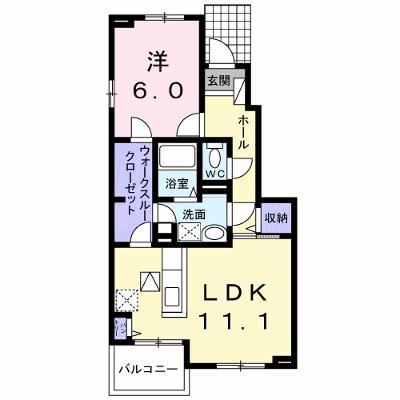 グレイスⅠ 102【管理NO：1-019289601-01020】 ★家具家電は申し込み後に搬入します 2026年08月中旬入居可能の外観画像